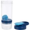 imageAmazon Basics Protein Shaker Bottle with Mixer Ball Cups for Shakes 20 oz 2Pack Gray 118x9x23 cmBlue