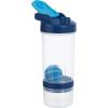 imageAmazon Basics Protein Shaker Bottle with Mixer Ball Cups for Shakes 20 oz 2Pack Gray 118x9x23 cmBlue