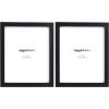 imageAmazon Basics Rectangular Photo Picture Frame 8quot x 10quot Pack of 2 NickelBlack