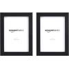 imageAmazon Basics Rectangular Photo Picture Frame 8quot x 10quot Pack of 2 NickelBlack