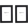 imageAmazon Basics Rectangular Photo Picture Frame 8quot x 10quot Pack of 2 NickelBlack