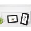 imageAmazon Basics Rectangular Photo Picture Frame 8quot x 10quot Pack of 2 NickelBlack