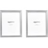 imageAmazon Basics Rectangular Photo Picture Frame 8quot x 10quot Pack of 2 NickelNickel