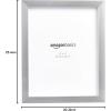 imageAmazon Basics Rectangular Photo Picture Frame 8quot x 10quot Pack of 2 NickelNickel