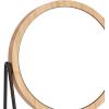 imageAmazon Basics Vanity Round Mirror with Bamboo Rim Magnification Tabletop Mount Black 72quotL x 287 quotW72L x 29W