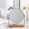imageAmazon Basics Vanity Round Mirror with Bamboo Rim Magnification Tabletop Mount Black 72quotL x 287 quotW72L x 34W