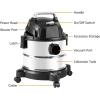 imageAmazon Basics Wet Dry Vacuum Cleaner 4 gallon Shop 3 HP Stainless Steel GreyBlack4 gallon Shop  3 HP