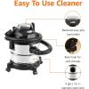 imageAmazon Basics Wet Dry Vacuum Cleaner 4 gallon Shop 3 HP Stainless Steel GreyBlack4 gallon Shop  3 HP
