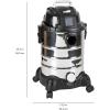 imageAmazon Basics Wet Dry Vacuum Cleaner 4 gallon Shop 3 HP Stainless Steel GreyBlack6 gallon Shop  35 HP