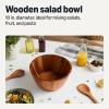 imageAmazon Basics Wooden Salad Bowl Acacia Wood 10 in