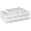 imageAmazon Basics Organic Cotton Sheet Set with 1Piece Pillowcase White Twin XLWhite