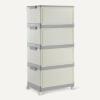 imageAmazon Basics 4Tier Storage Bins with Lids Stackable and Collapsible 23QT per Tier