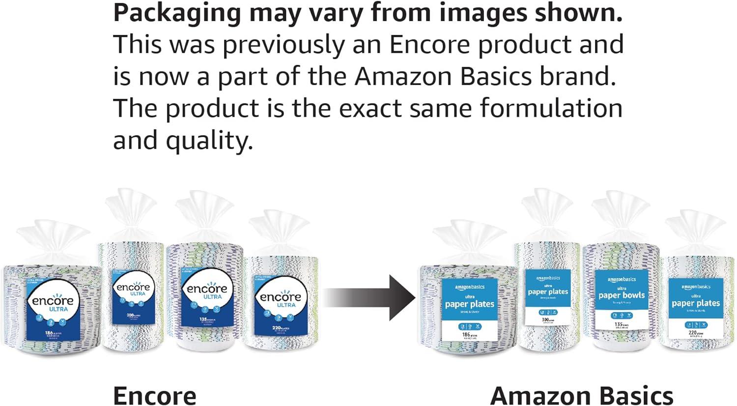 imageAmazon Basics Ultra Paper Bowls 20 Oz Disposable 540 Count 4 packs of 135 White135 Count Pack of 4