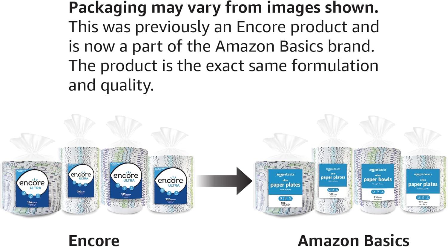 imageAmazon Basics Ultra Paper Plates 10 Inch Disposable 44 Count10 Inch