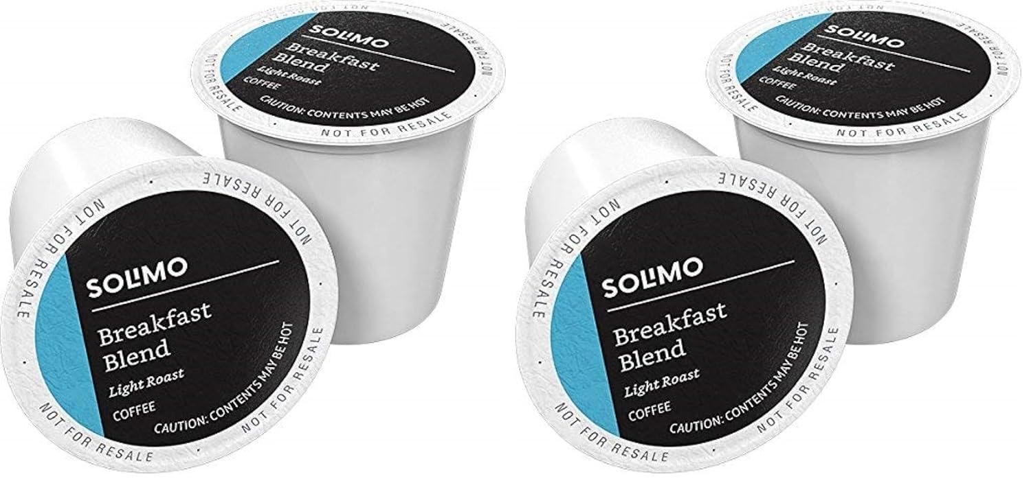 imageAmazon Brand  Solimo Medium Roast Coffee Pods Kona Blend Compatible with Keurig 20 KCup Brewers 100 CountBreakfast Blend