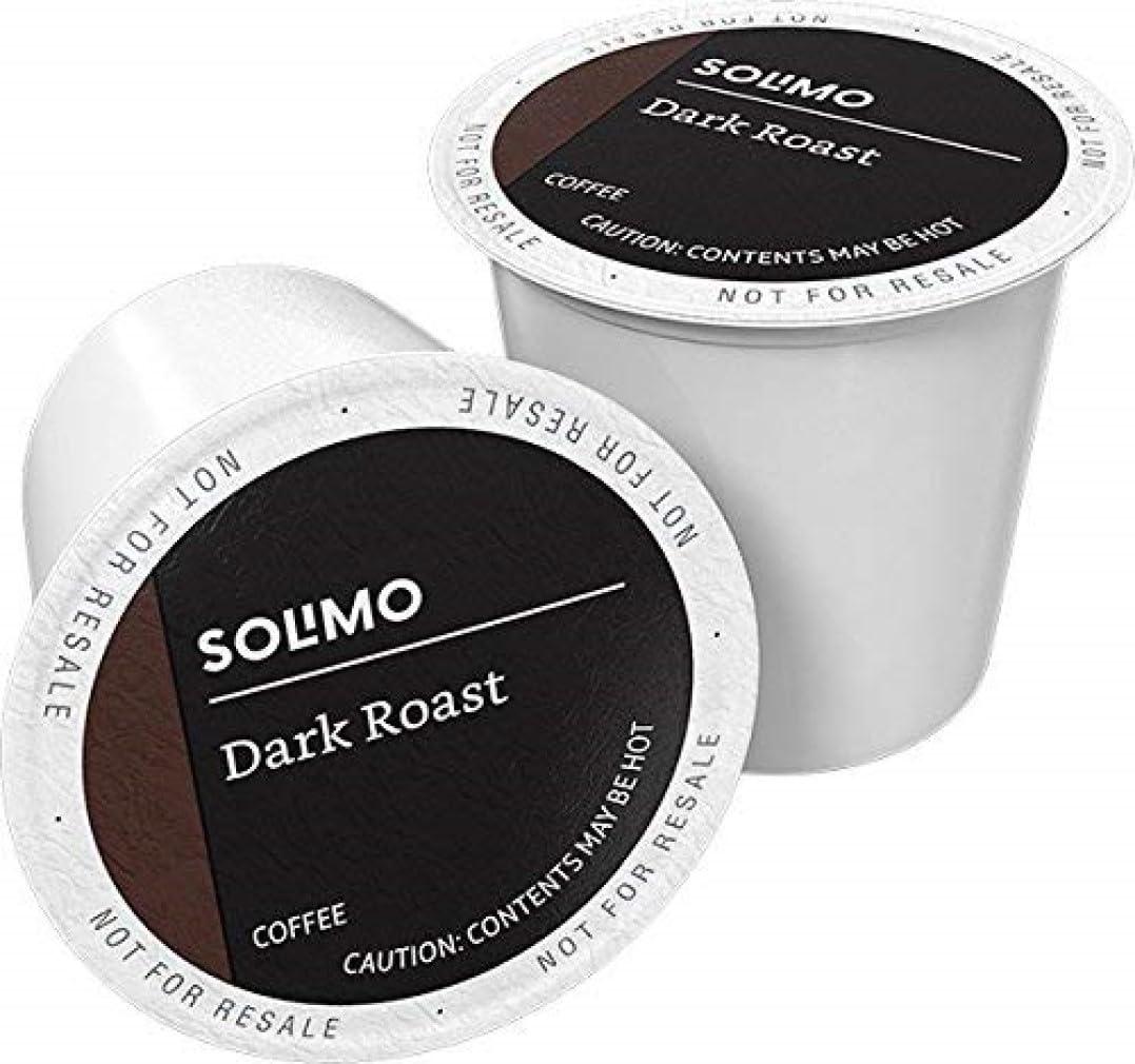 imageAmazon Brand  Solimo Medium Roast Coffee Pods Kona Blend Compatible with Keurig 20 KCup Brewers 100 CountDark Roast