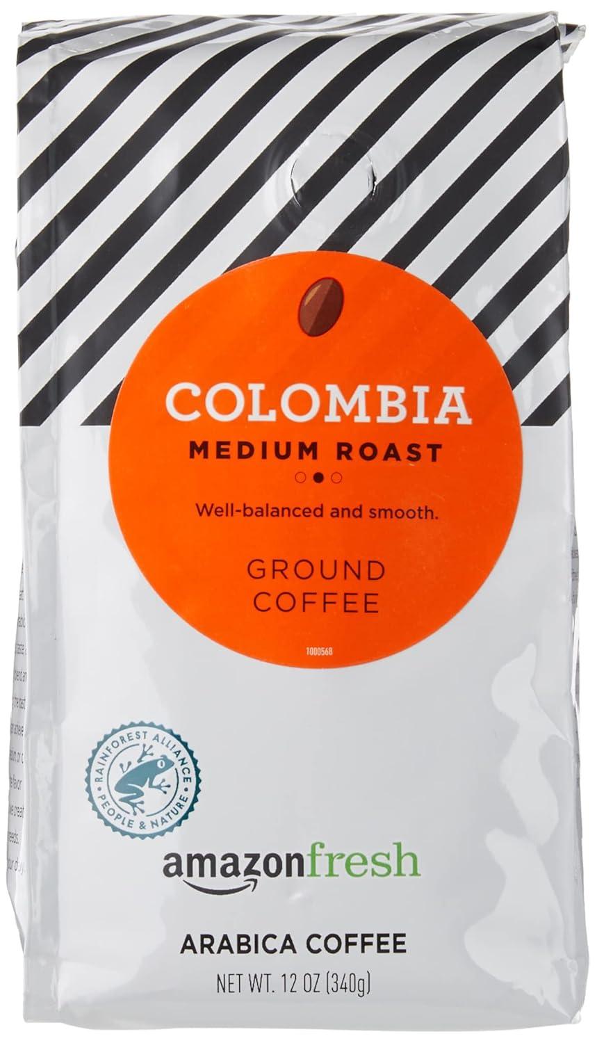 imageAmazon Fresh Colombia Ground Coffee Medium Roast 32 OzColombia  Medium Roast