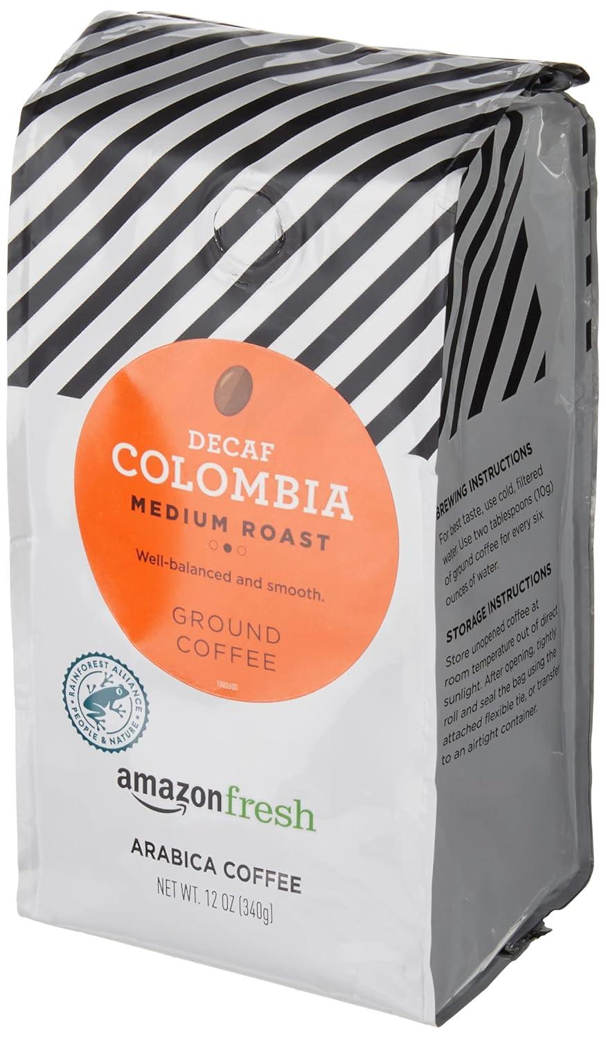 imageAmazon Fresh Colombia Ground Coffee Medium Roast 32 OzDecaf Colombia  Medium Roast