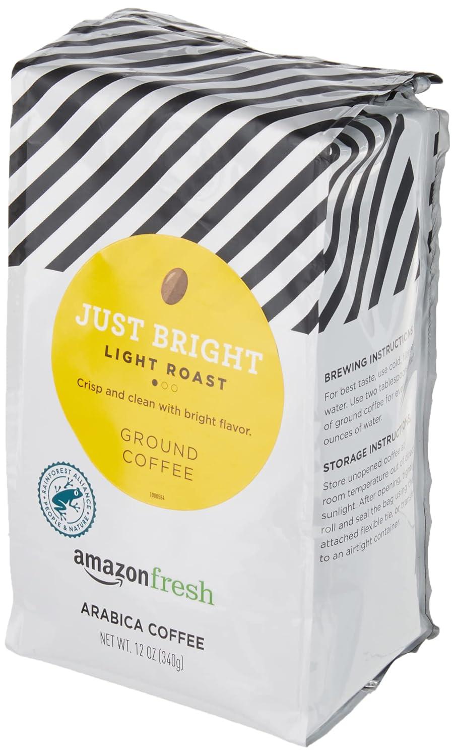 imageAmazon Fresh Colombia Ground Coffee Medium Roast 32 OzJust Bright  Light Roast