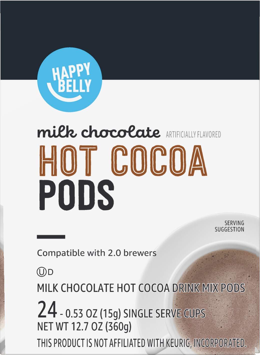 imageHappy Belly Hot Cocoa Pods Milk Chocolate 24 CountMilkChocolate