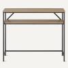 imageAmazon Basics Rectangular Coffee Table with Bottom Shelf Living Room Center Table Wooden 199quot D x 315quot W x 165quot HOak