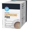 imageAmazon Brand  Happy Belly Cappuccino Coffee Pods Light Roast Compatible with 20 KCup Brewers French Vanilla Flavored 24 Count 15 pound Pack of 1Caramel