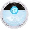 imageAmazon Brand  Happy Belly Cappuccino Coffee Pods Light Roast Compatible with 20 KCup Brewers French Vanilla Flavored 24 Count 15 pound Pack of 1French Vanilla Flavored
