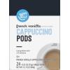 imageAmazon Brand  Happy Belly Cappuccino Coffee Pods Light Roast Compatible with 20 KCup Brewers French Vanilla Flavored 24 Count 15 pound Pack of 1French Vanilla Flavored