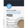 imageAmazon Brand  Happy Belly Cappuccino Coffee Pods Light Roast Compatible with 20 KCup Brewers French Vanilla Flavored 24 Count 15 pound Pack of 1French Vanilla Flavored