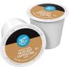 imageAmazon Brand  Happy Belly Cappuccino Coffee Pods Light Roast Compatible with 20 KCup Brewers French Vanilla Flavored 24 Count 15 pound Pack of 1Hazelnut