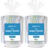 imageAmazon Basics Ultra Paper Bowls 20 Oz Disposable 540 Count 4 packs of 135 White135 Count Pack of 8