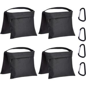 imageAmazon Basics Photographic Empty Sandbag for Light Stands 4Pack Black