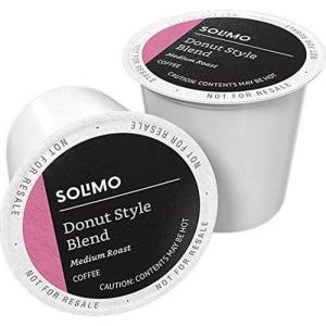 imageAmazon Brand  Solimo Medium Roast Coffee Pods Kona Blend Compatible with Keurig 20 KCup Brewers 100 CountDonut Style