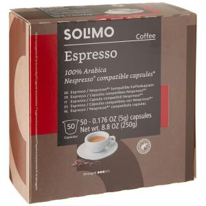 imageAmazon Brand  Solimo Medium Roast Coffee Pods Kona Blend Compatible with Keurig 20 KCup Brewers 100 CountEspresso