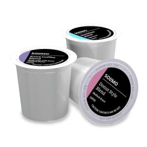 imageAmazon Brand  Solimo Medium Roast Coffee Pods Kona Blend Compatible with Keurig 20 KCup Brewers 100 CountVariety MediumLight