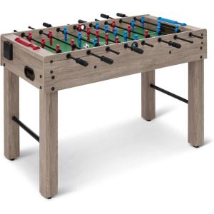 imageAmazon Basics 48Inch Foosball Table Soccer Game Room Size incl 4 Balls and 2 cupholders Oak