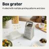 imageAmazon Basics 4Sided Cheese Grater Stainless Steel DishwasherSafe