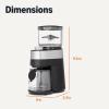 imageAmazon Basics Electric Burr Coffee Grinder with 30 Grind Settings for French Press and Espresso 65Ounce Hopper Black