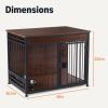 imageAmazon Basics Furniture Style Dog Crate Two Bowls Included 30quot x 204quot x 236quot Walnut30