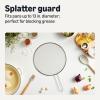 imageAmazon Basics Grease Splatter Guard for Frying Pan 13 in Stainless Steel DishwasherSafe