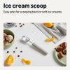 imageAmazon Basics Ice Cream Scoop Soft Grip Handle DishwasherSafe Linen Gray