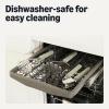 imageAmazon Basics Potato Mashers 2Piece Set Soft Grip Handle DishwasherSafe Linen Gray