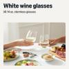imageAmazon Basics Stemless Red Wine Glasses 4Piece Set 18 oz DishwasherSafe14 oz