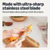 imageAmazon Basics Vegetable Peelers with Protective Covers 2Piece Set DishwasherSafe Linen Gray