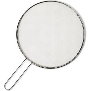 imageAmazon Basics Grease Splatter Guard for Frying Pan 13 in Stainless Steel DishwasherSafe