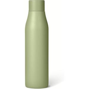 imageAmazon Basics Insulated Stainless Steel Water Bottle 20 oz BPAFree Linen GrayOlive
