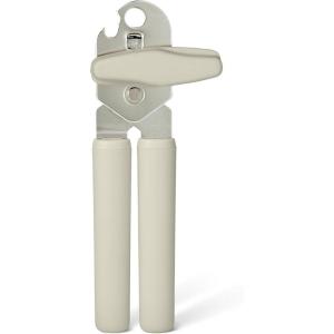 imageAmazon Basics Manual Can Opener Soft Grip Handle Dishwasher Safe Linen Gray