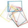 imageAmazon Basics Heavy Duty Dry Erase Ticket Holder Pockets with Clear Plastic Film and Multicolored Fabric Edge 85quot X 11quot Pack of 251