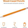 imageAmazon Basics Woodcased Classroom 2 Pencils with Erasers Presharpened HB Lead Value Pack of 30 count Orange30