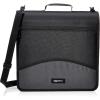 imageAmazon Basics Durable 3 Ring Binder with Zipper Sturdy Storage to Keep Documents Organized 3 inch Black1